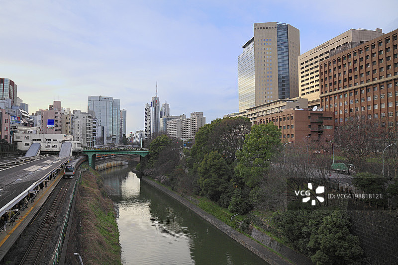 日本东京千代田区的御茶之水车站图片素材