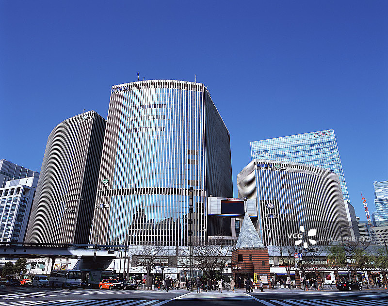 东京中央区数寄屋桥路口图片素材