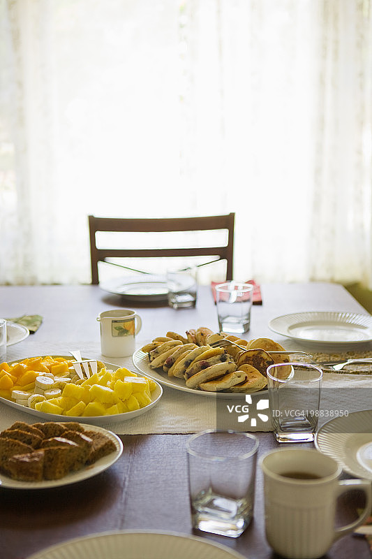 早餐餐桌摆设图片素材