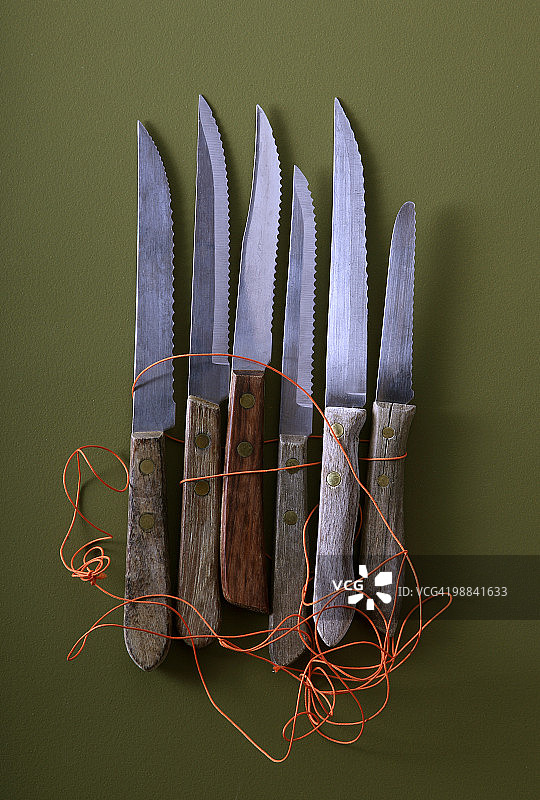 复古木柄刀具图片素材