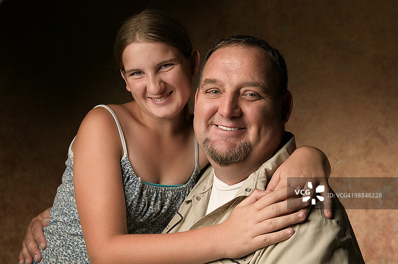 父女肖像图片素材