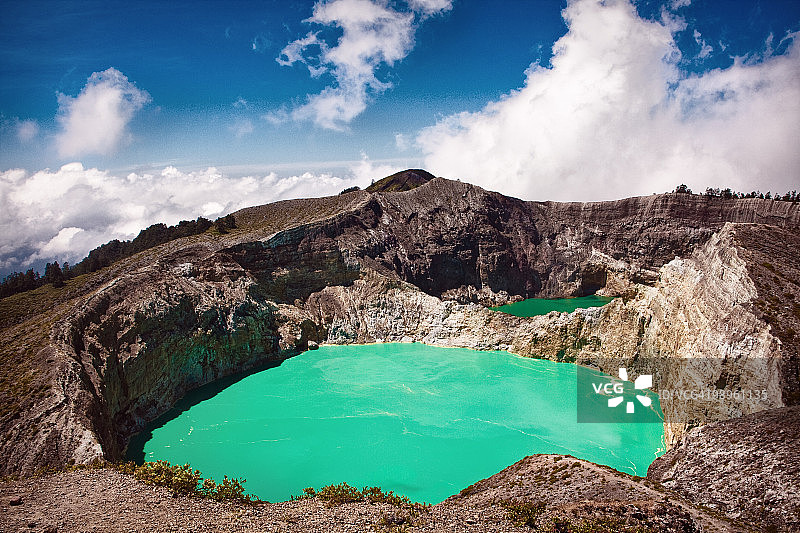克里穆图火山图片素材