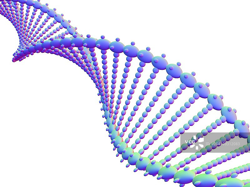 DNA分子电脑艺术图图片素材