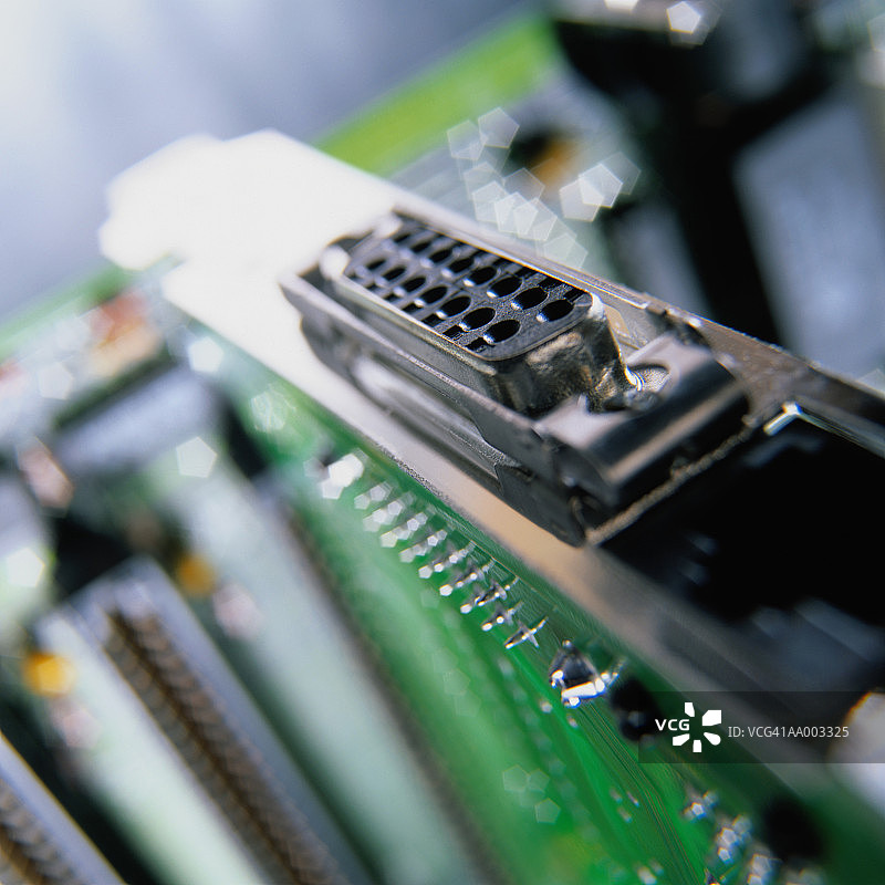 电脑端口特写图片素材