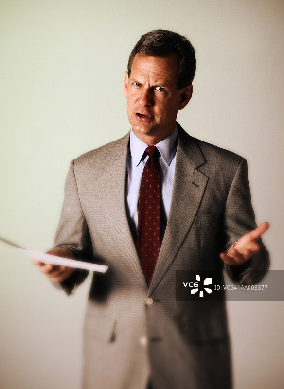 愤怒的商人图片素材