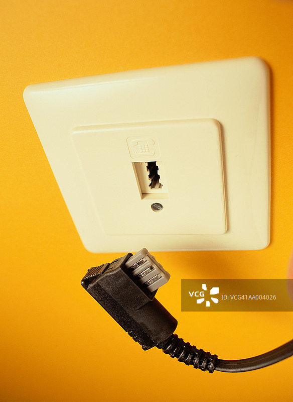 德国电话插孔和插头图片素材