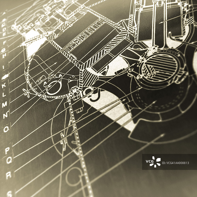 柴油发动机图解图片素材