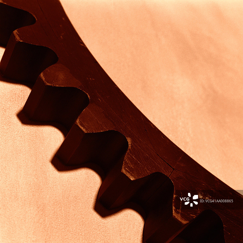 齿轮齿部特写图片素材