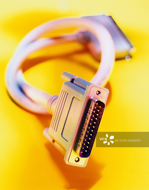 SCSI线缆特写图片素材