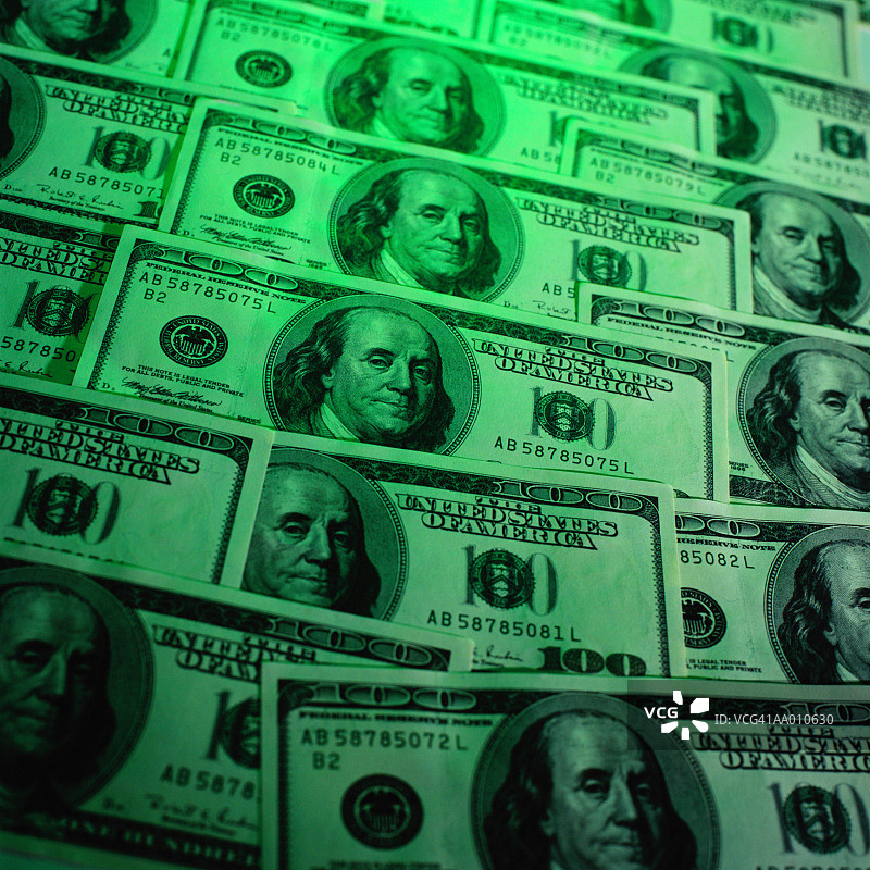 美元百元纸币图片素材