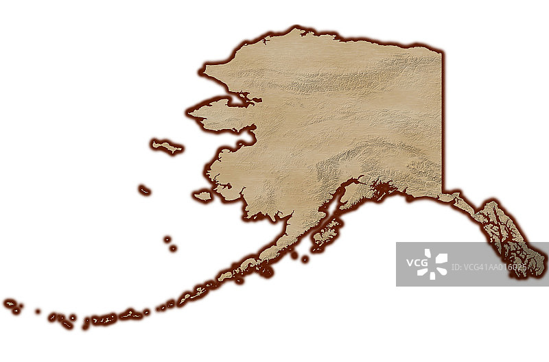 阿拉斯加地图图片素材