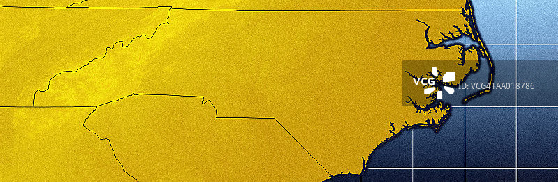 北卡罗来纳州地图图片素材