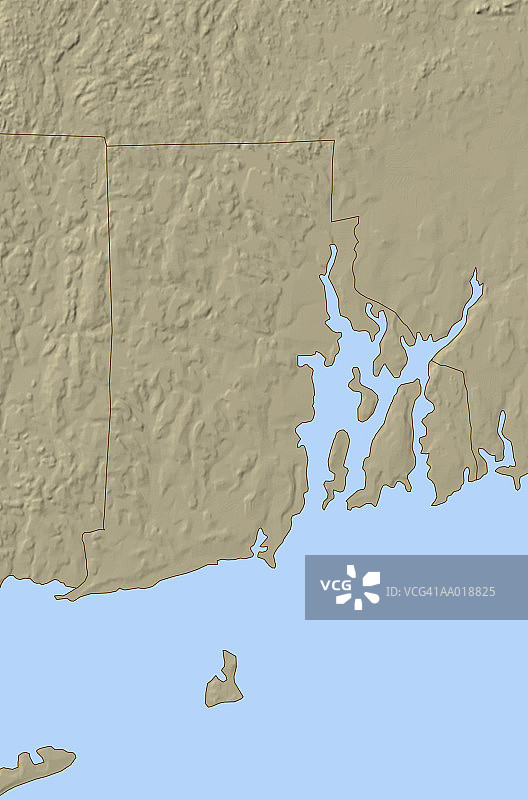 罗德岛浮雕地图图片素材