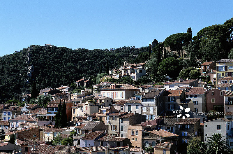 法国拉马图埃勒山上的房屋图片素材