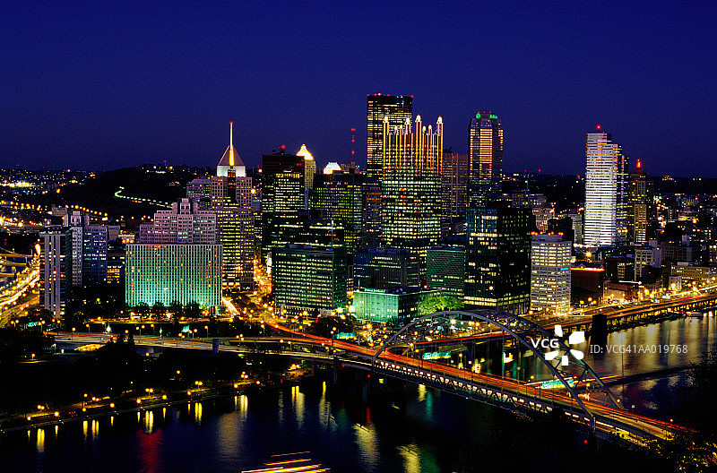 匹兹堡夜景图片素材