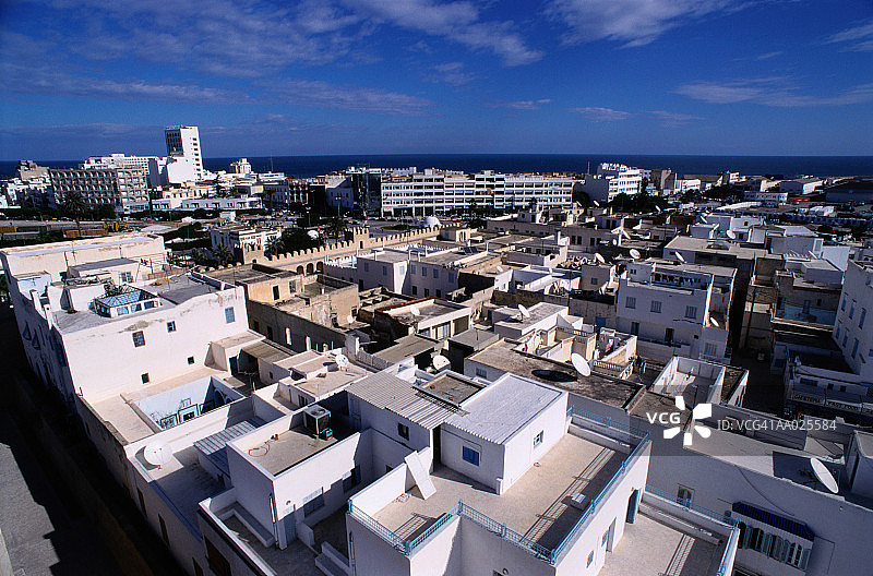 突尼斯苏塞的天际线图片素材