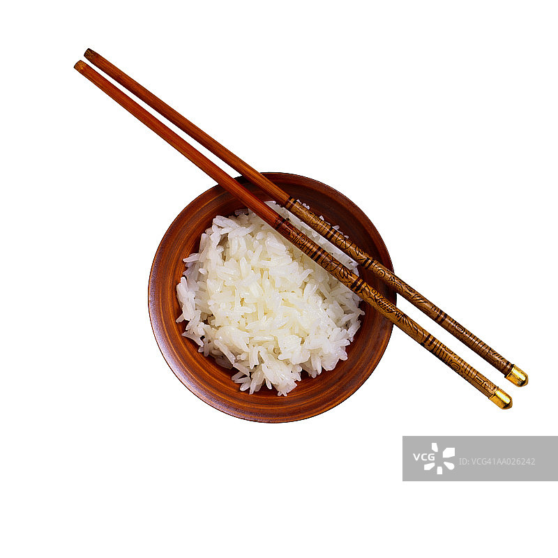 米饭与筷子图片素材