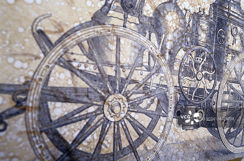 蒸汽消防车图片素材