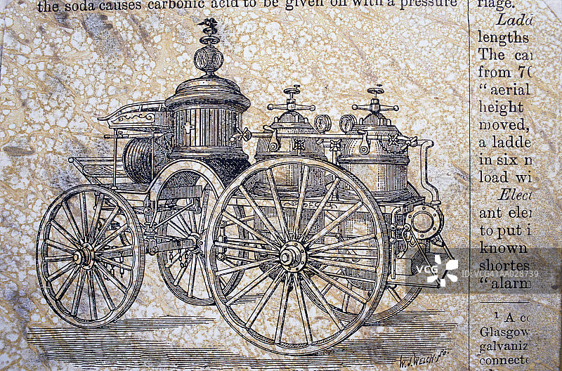 蒸汽消防车图片素材