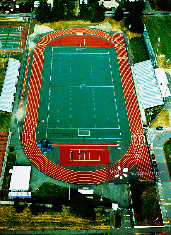 足球场航拍图片素材