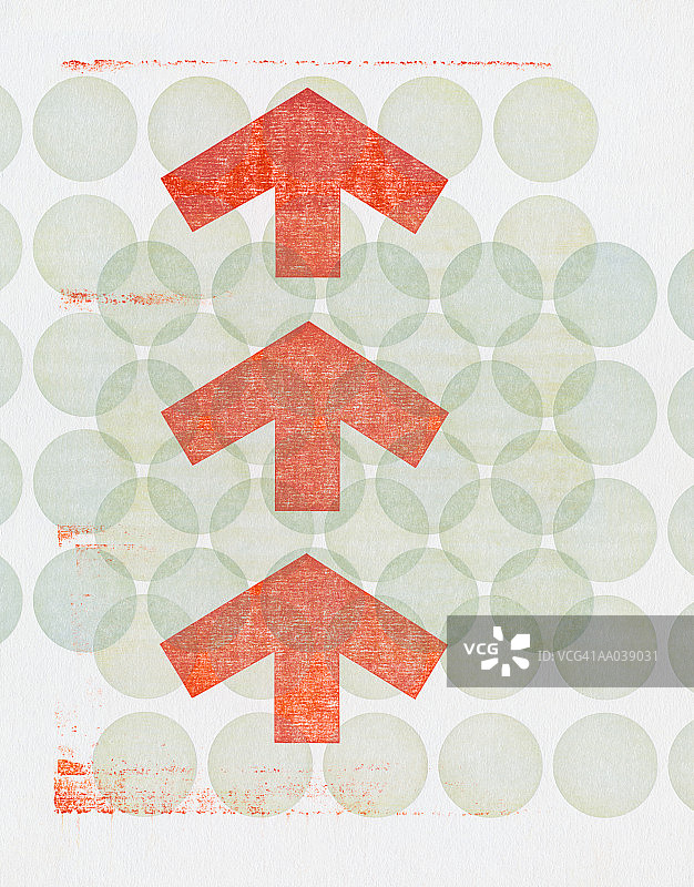 重叠圆圈箭头图案图片素材