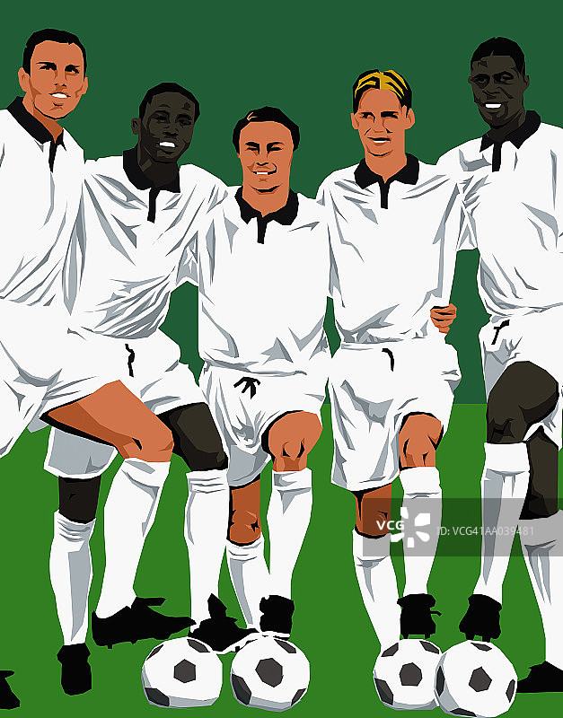 足球队合影图片素材