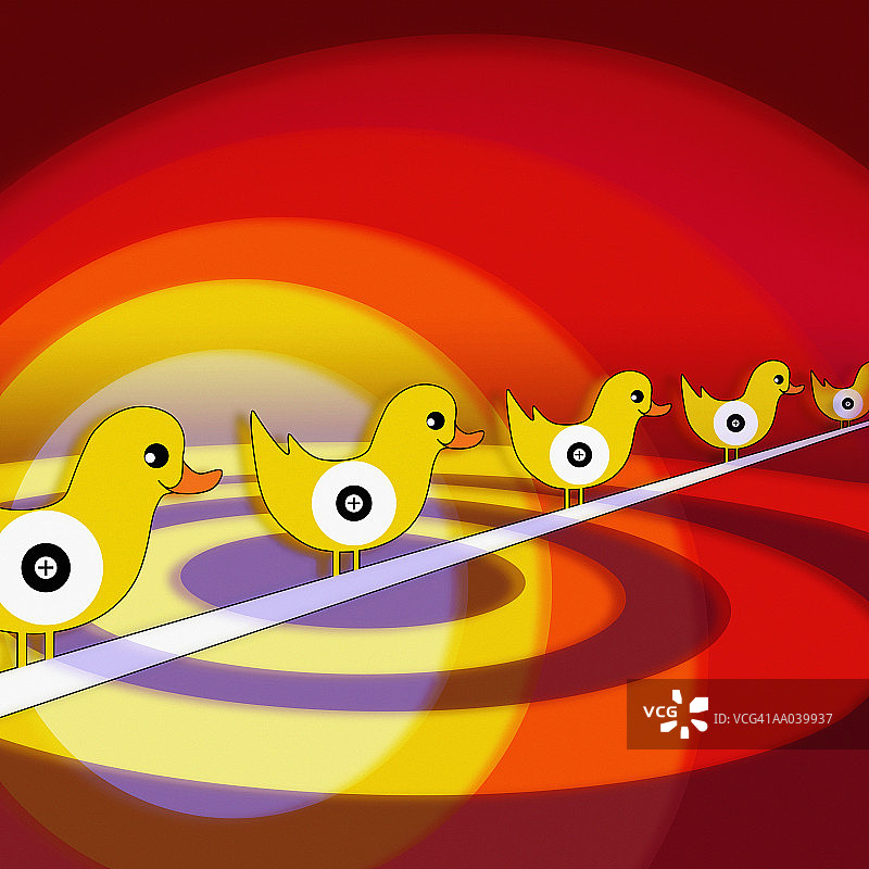 坐着的鸭子图片素材