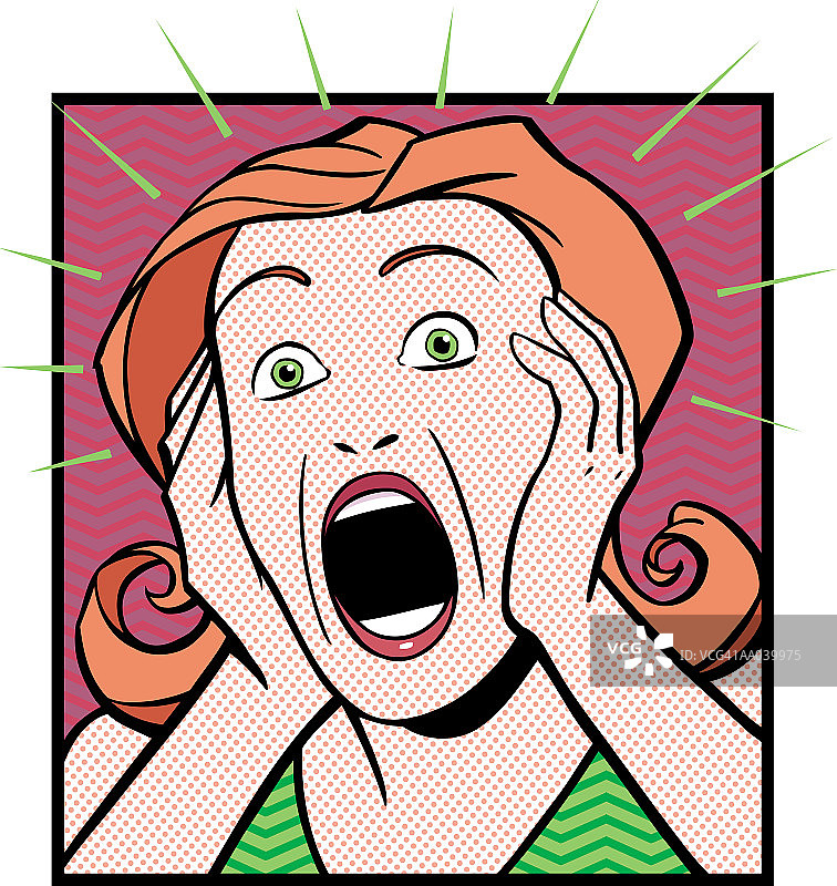 震惊的女人图片素材