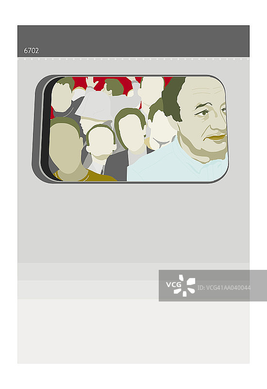 拥挤的地铁车厢图片素材