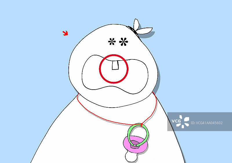 宝宝的第一颗牙齿图片素材