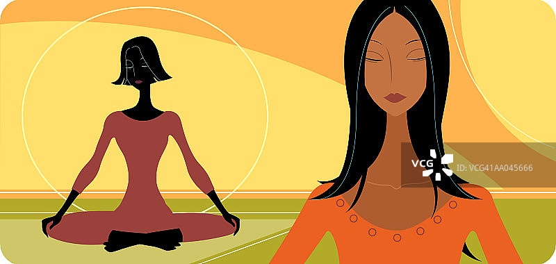 女人沉思图片素材