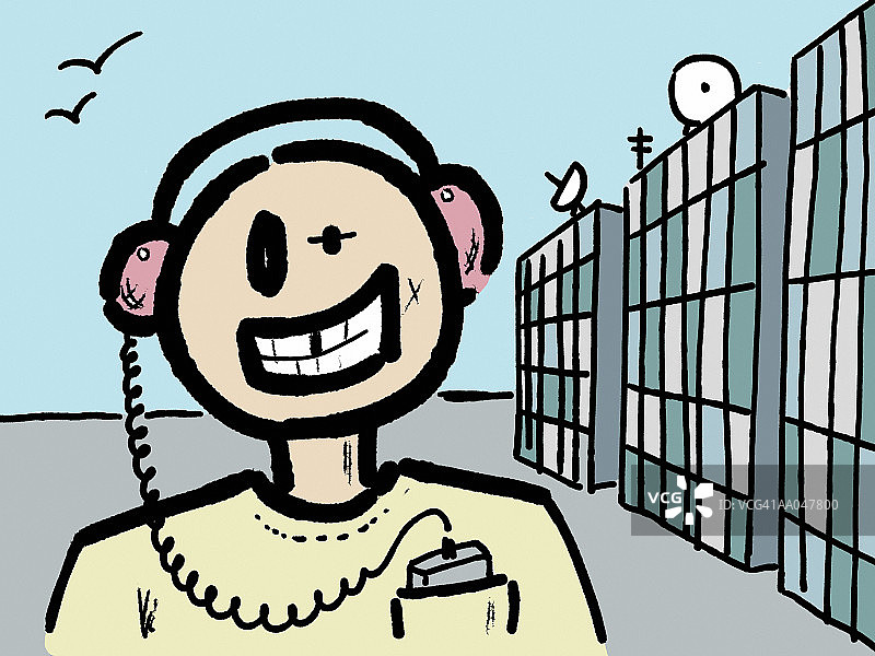 戴耳机的年轻男人图片素材