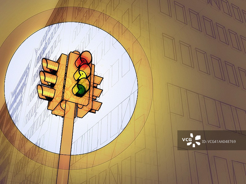 交通信号灯图片素材