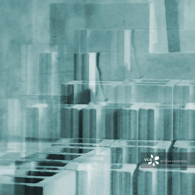 混凝土块堆叠图片素材