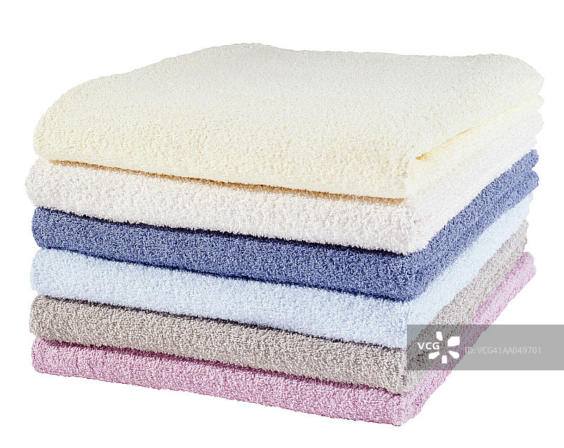 叠放的毛巾图片素材