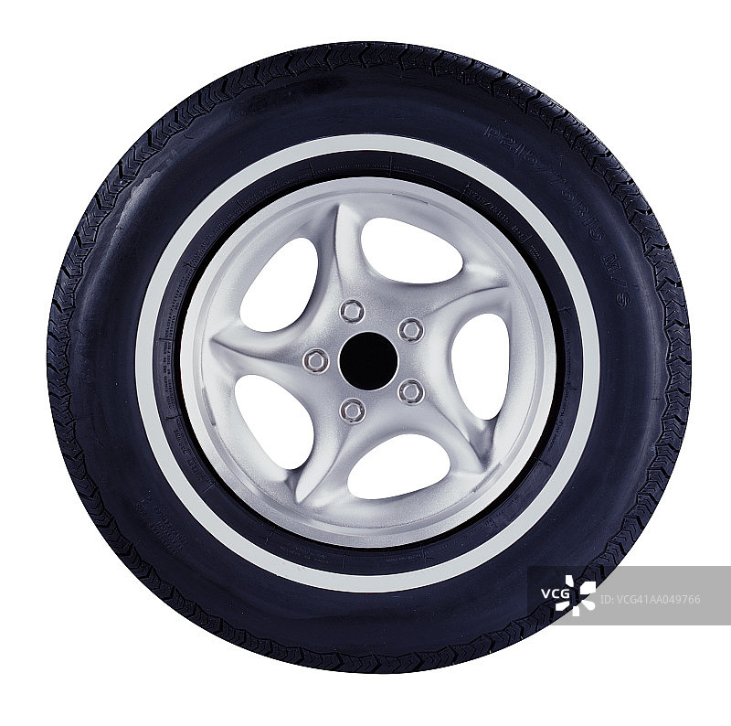 白色胎壁轮胎图片素材