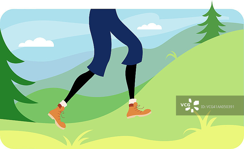女子越野跑，低角度拍摄图片素材