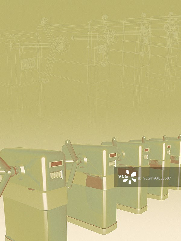 旋转栅门排图片素材