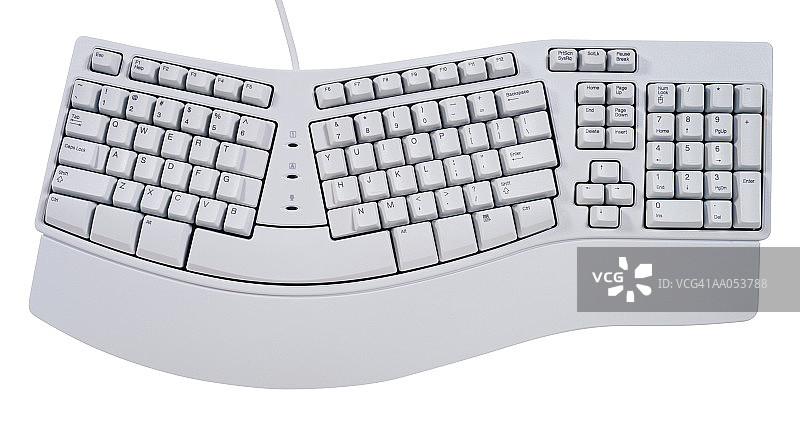 人体工学键盘图片素材