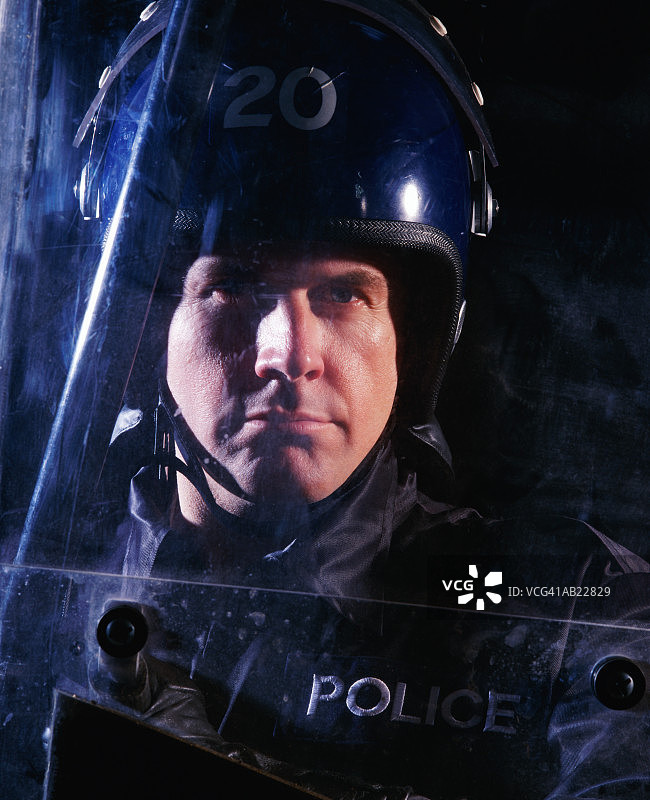 特写：防暴警察图片素材