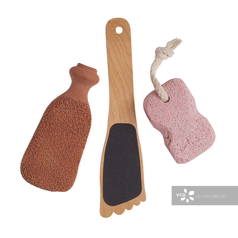 浮石，脚形红陶老茧去除器图片素材