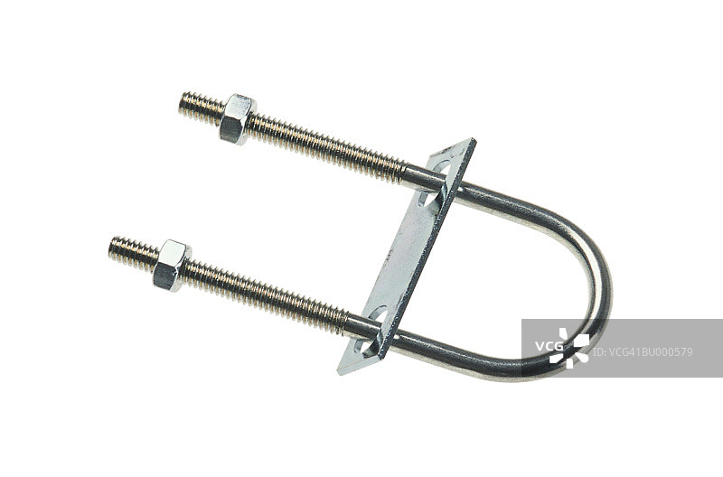 组装好的U型螺栓图片素材