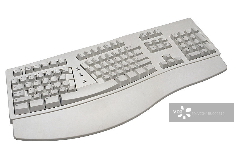 人体工学电脑键盘图片素材