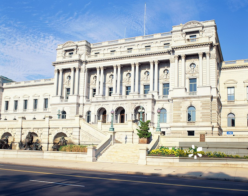 美国华盛顿哥伦比亚特区国会图书馆图片素材