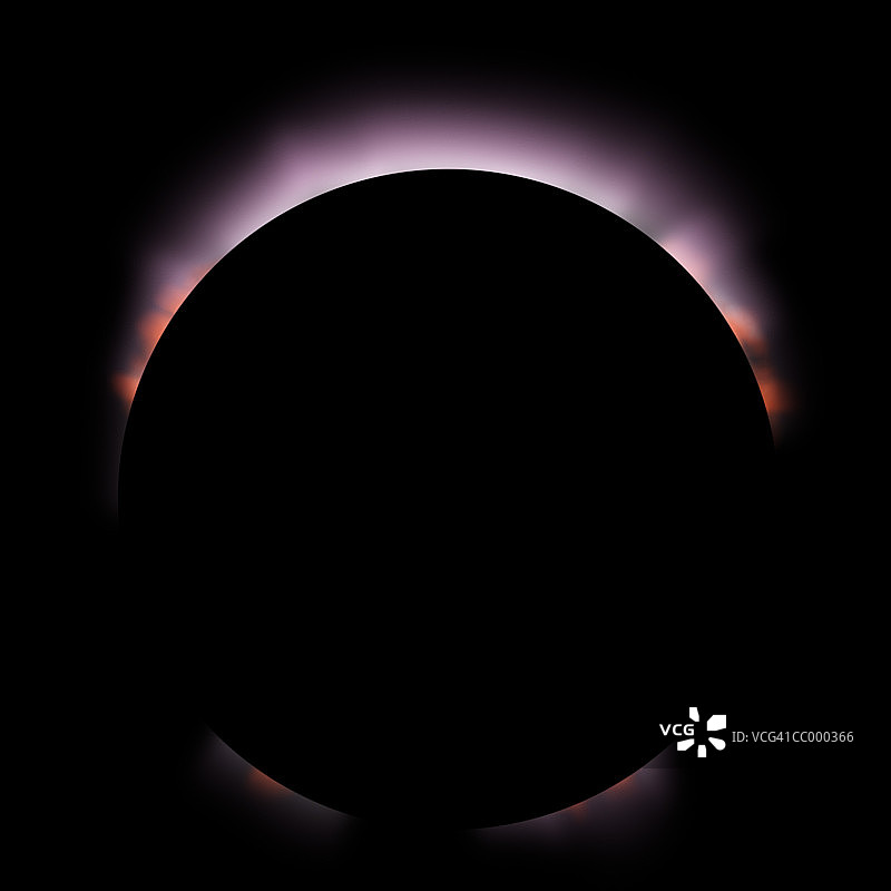 日食数字插画图片素材