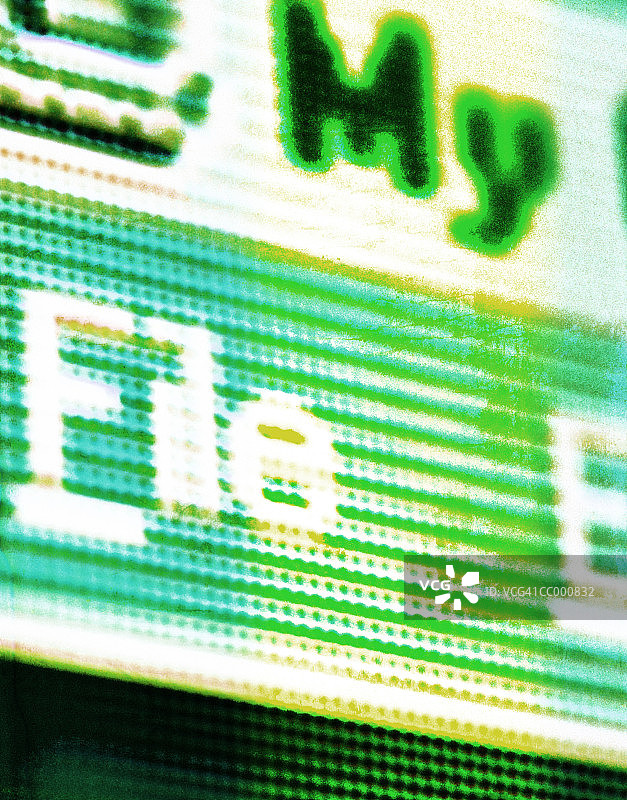 电脑显示器特写图片素材