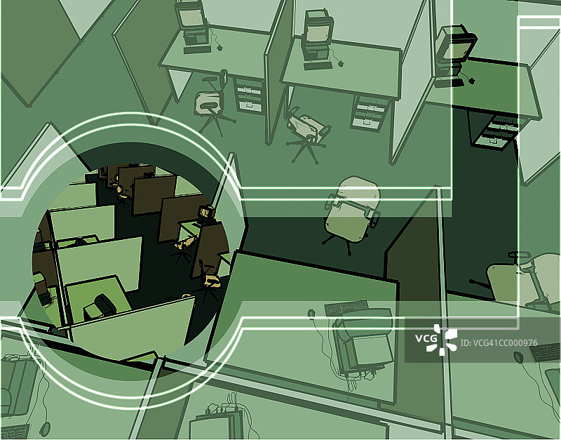 办公室隔间图片素材