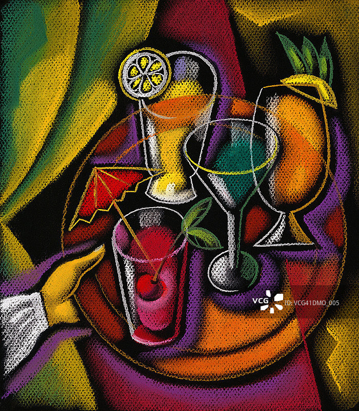 什锦鸡尾酒图片素材