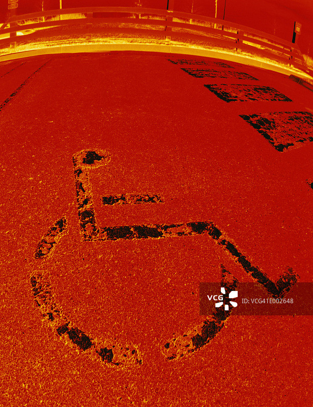 残疾人停车位图片素材