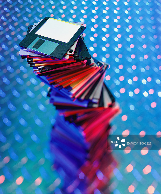 电脑磁盘堆叠图片素材